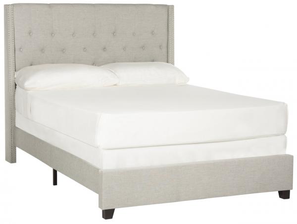 Safavieh Winslet Bed Full Size - Light Grey | Beds | Modishstore - 2