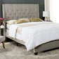 Safavieh Winslet Bed Full Size - Light Grey | Beds | Modishstore