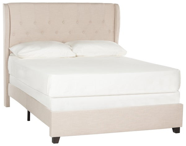 Safavieh Blanchett Bed Full Size - Beige | Beds | Modishstore - 2