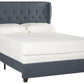 Safavieh Blanchett Bed Full Size - Navy | Beds | Modishstore - 3