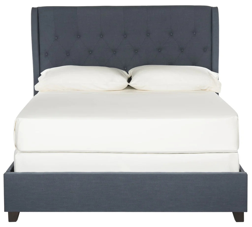 Safavieh Blanchett Bed Full Size - Navy | Beds | Modishstore - 2