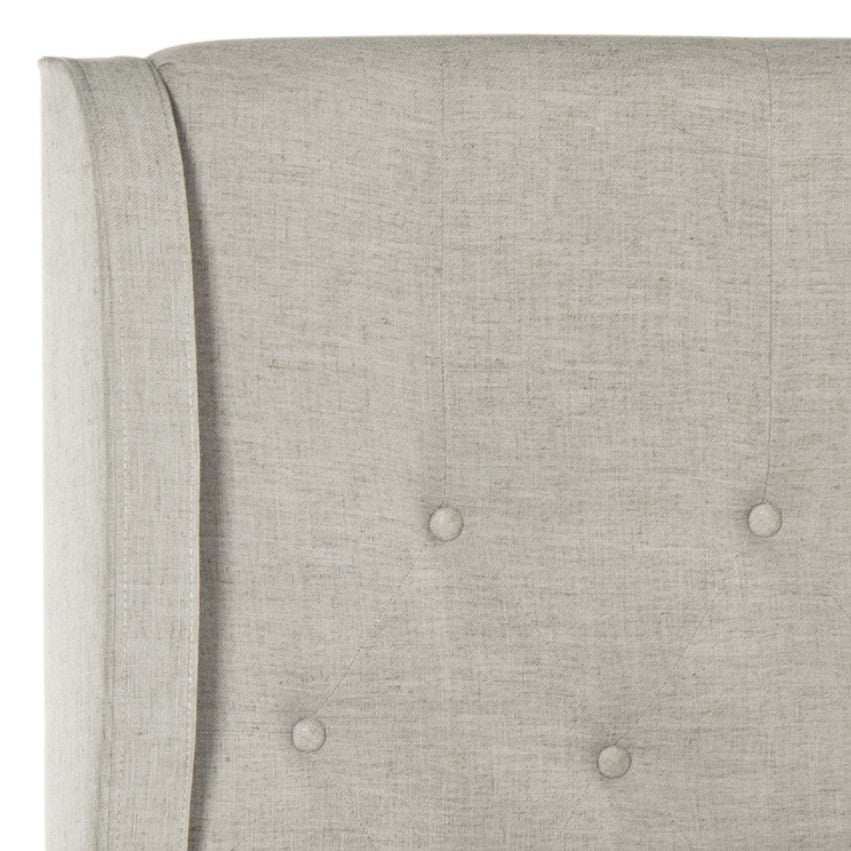 Safavieh Blanchett Bed Queen Size - Light Grey | Beds | Modishstore - 3