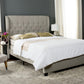 Safavieh Blanchett Bed Queen Size - Light Grey | Beds | Modishstore