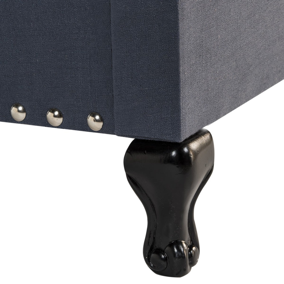 Safavieh Hathaway Bed Queen Size - Navy | Beds | Modishstore - 4
