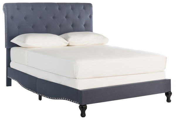 Safavieh Hathaway Bed Queen Size - Navy | Beds | Modishstore - 2