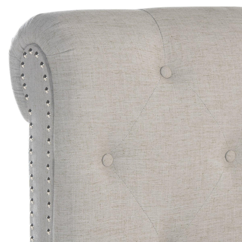Safavieh Hathaway Bed Full Size - Light Grey | Beds | Modishstore - 3