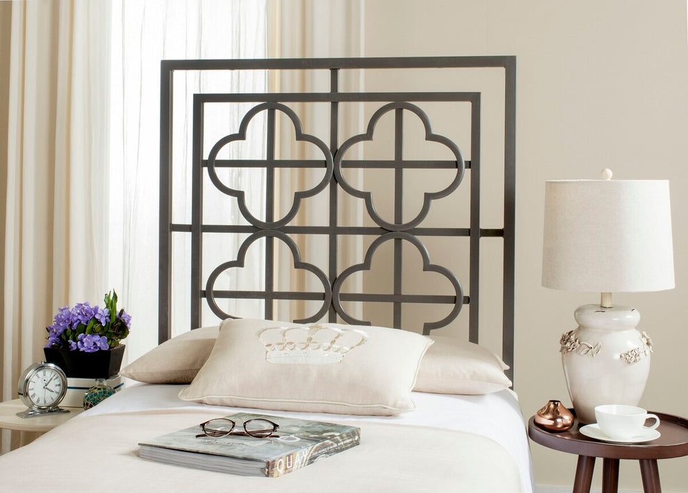 Safavieh Lucinda Headboard Queen Size - Antique Iron | Headboards | Modishstore - 2