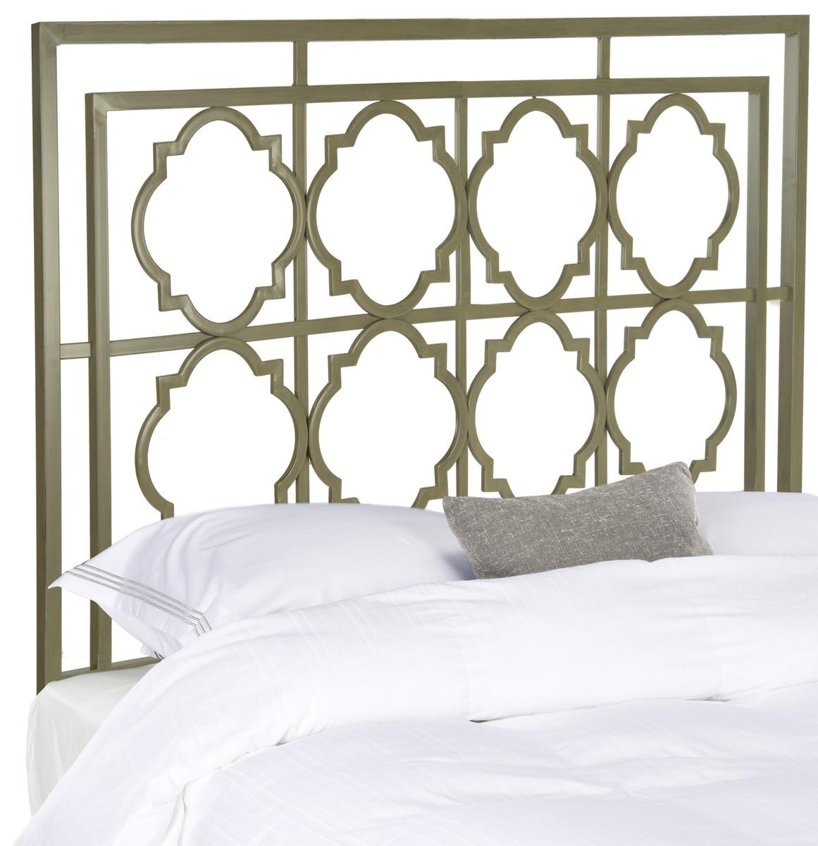 Safavieh Silva Headboard Queen Size - Distressed Brass | Headboards | Modishstore - 2