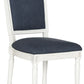 Safavieh Buchanan 19''H French Brasserie Linen Rect Side Chair Set Of 2 - Navy | Dining Chairs | Modishstore - 3