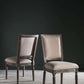 Safavieh Buchanan 19''H French Brasserie Linen Rect Side Chair Set Of 2 - Beige | Dining Chairs | Modishstore