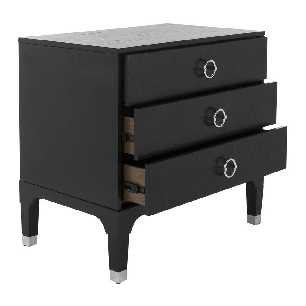Safavieh Lorna 3 Drawer Contemporary Night Stand | Nightstands | Modishstore - 3