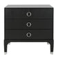 Safavieh Lorna 3 Drawer Contemporary Night Stand | Nightstands | Modishstore - 2