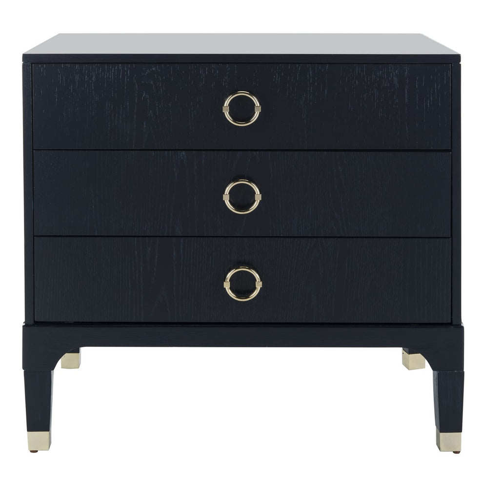 Safavieh Lorna 3 Drawer Contemporary Night Stand | Nightstands | Modishstore - 9