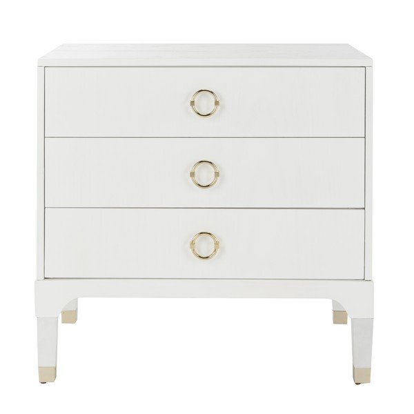Safavieh Lorna 3 Drawer Contemporary Night Stand | Nightstands | Modishstore - 15