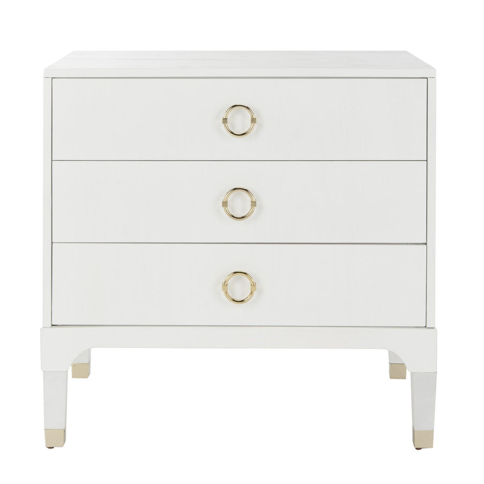 Safavieh Lorna 3 Drawer Contemporary Night Stand | Nightstands | Modishstore - 11