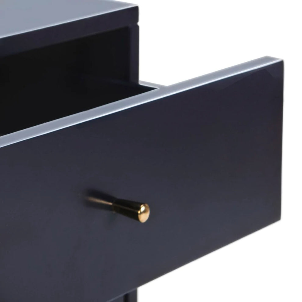 Safavieh Lyla Mid Century Retro Silver Cap Nightstand - Lapis Blue | Nightstands | Modishstore - 5