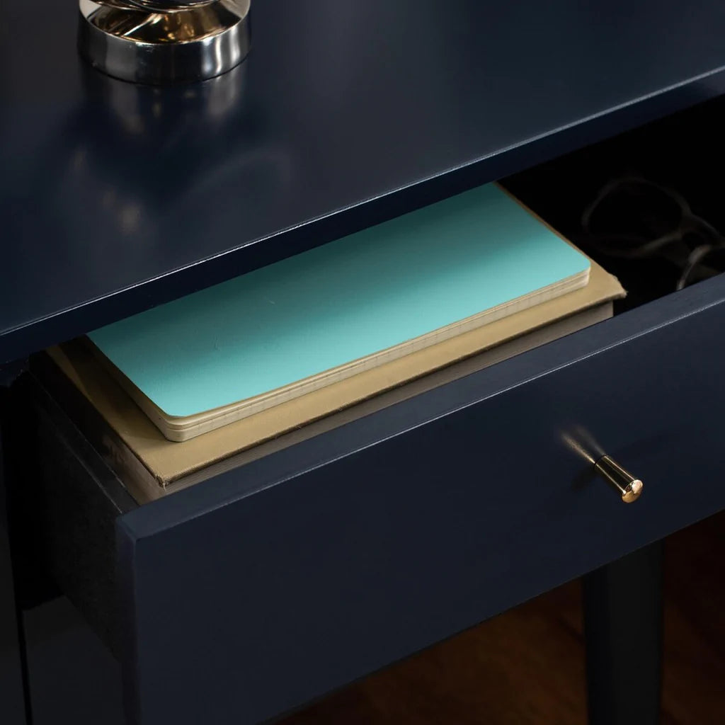 Safavieh Lyla Mid Century Retro Silver Cap Nightstand - Lapis Blue | Nightstands | Modishstore - 6