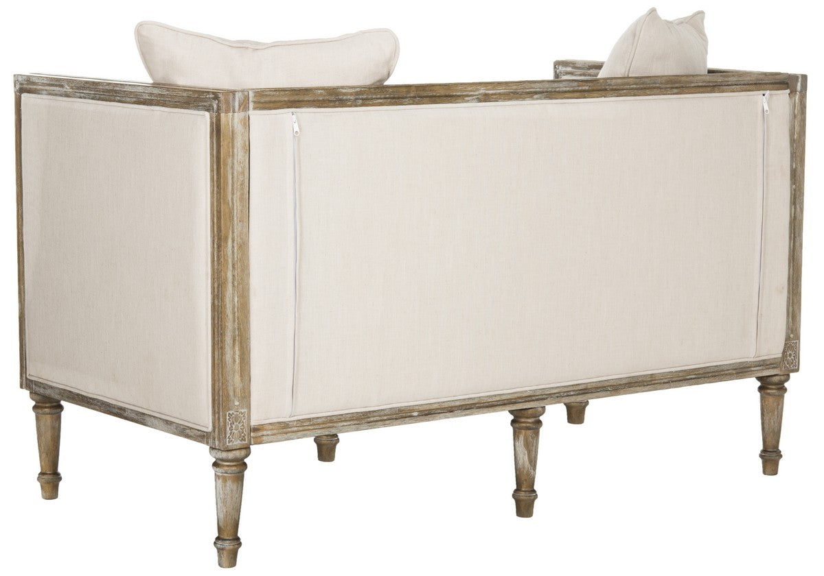 Safavieh Leandra Rustic French Country Settee | Loveseats | Modishstore - 2