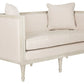 Safavieh Leandra Rustic French Country Settee - Beige With Rustic Grey | Sofas | Modishstore