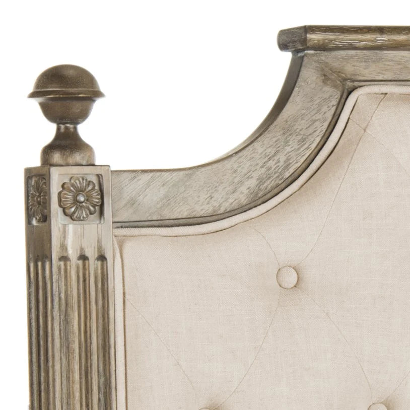 Safavieh Rustic Headboard Queen Size - Beige | Headboards | Modishstore - 2
