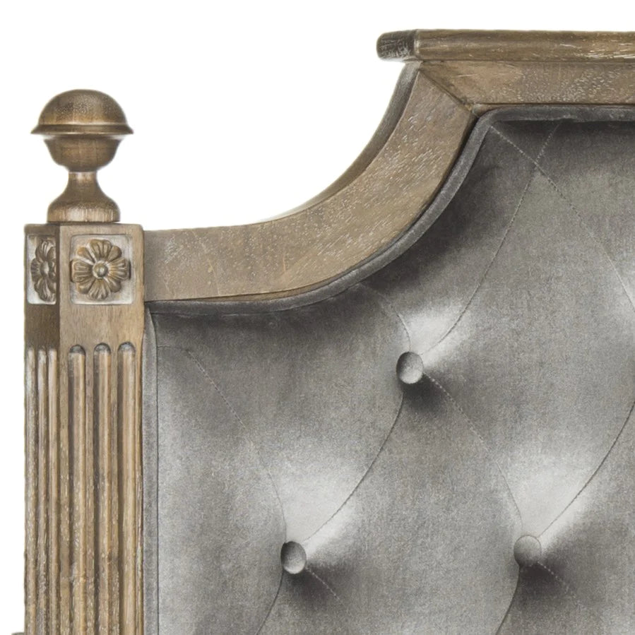 Safavieh Rustic Headboard Twin Size - Grey | Headboards | Modishstore - 2