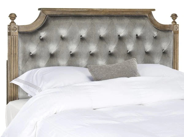 Safavieh Rustic Headboard Queen Size - Grey | Headboards | Modishstore - 4