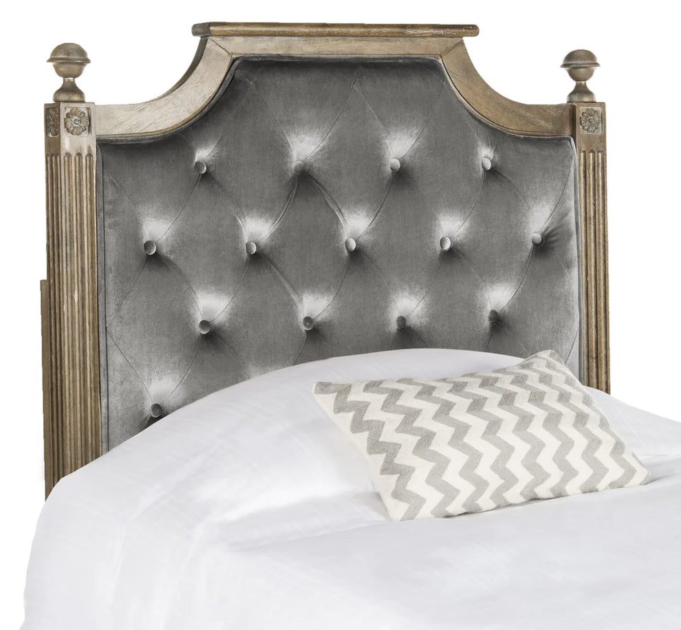 Safavieh Rustic Headboard Twin Size - Grey | Headboards | Modishstore - 3