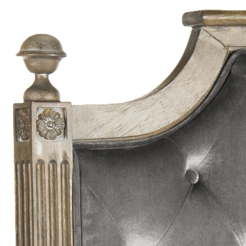 Safavieh Rustic Headboard Queen Size - Grey | Headboards | Modishstore - 2