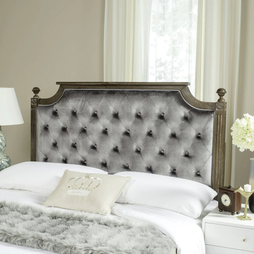Safavieh Rustic Headboard Full Size - Grey | Headboards | Modishstore