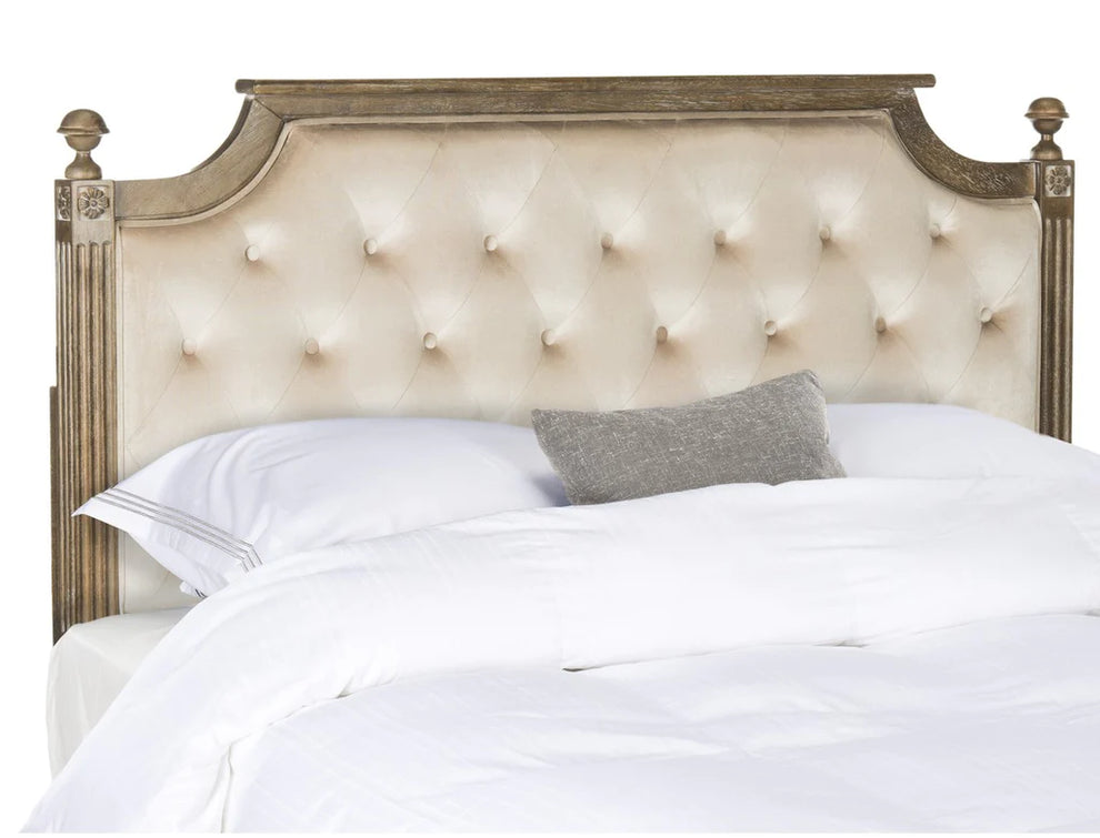 Safavieh Rustic Headboard Queen Size - Taupe | Headboards | Modishstore - 2
