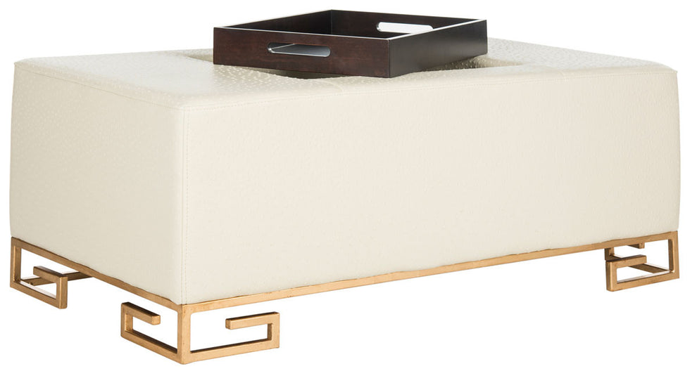 Safavieh Julian Faux Ostrich Tray Ottoman/Coffee Table | Coffee Tables | Modishstore - 8