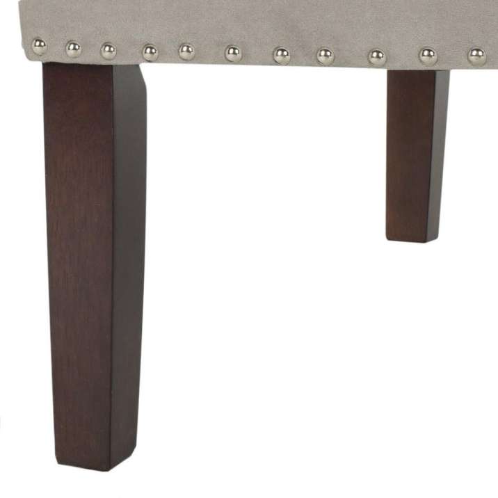 Safavieh Zoey Velvet Settee W/ Silver Nailheads | Loveseats | Modishstore - 6