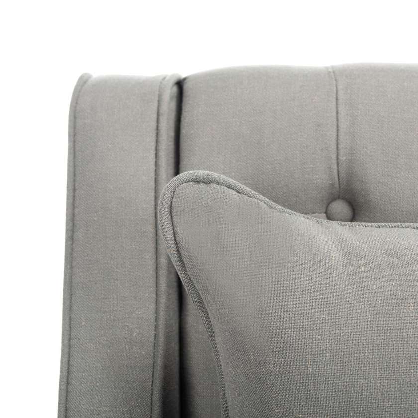 Safavieh Zoey Velvet Settee W/ Silver Nailheads | Loveseats | Modishstore - 13