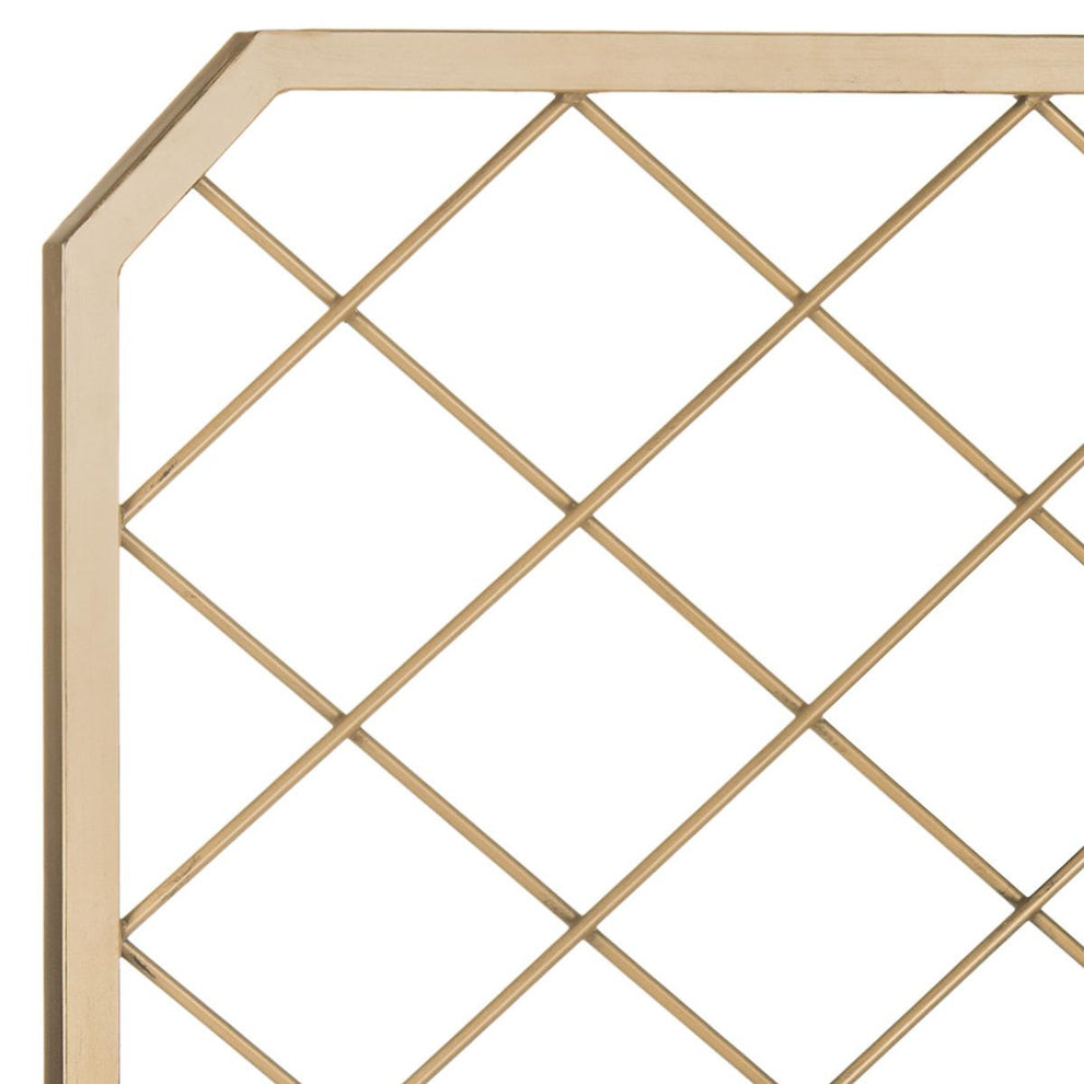 Safavieh Stitch Headboard Queen Size - Antique Gold | Headboards | Modishstore - 3