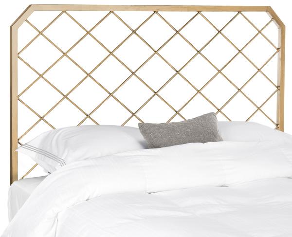 Safavieh Stitch Headboard Queen Size - Antique Gold | Headboards | Modishstore - 2