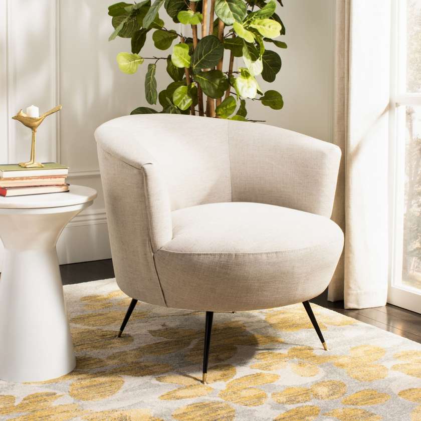 Safavieh Arlette Velvet Retro Mid Century Accent Chair | Accent Chairs | Modishstore - 5