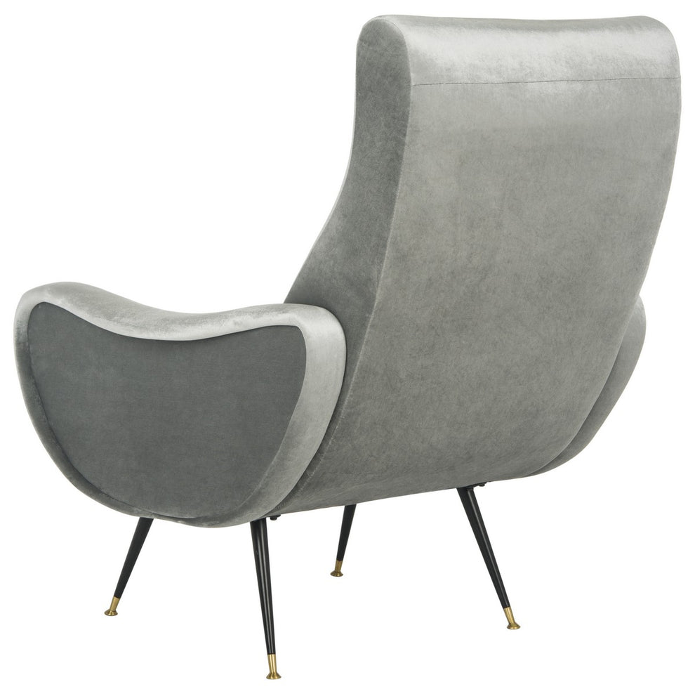 Safavieh Elicia Velvet Retro Mid Century Accent Chair | Accent Chairs | Modishstore - 2