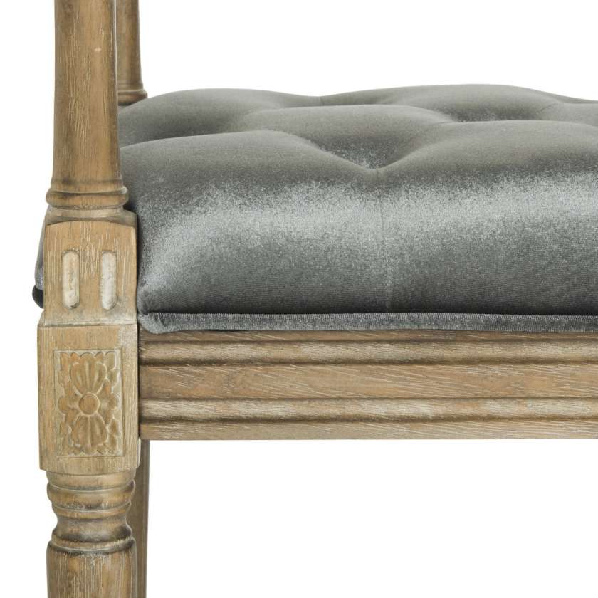 Safavieh Raiden Velvet Rustic Oak Bench | Benches | Modishstore - 4