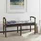 Safavieh Raiden Velvet Rustic Oak Bench | Benches | Modishstore - 1