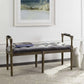 Safavieh Raiden Velvet Rustic Oak Bench | Benches | Modishstore - 2