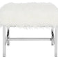 Safavieh Horace Faux Sheepskin Square Bench | Benches | Modishstore - 1