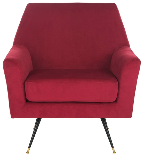 Safavieh Nynette Velvet Retro Mid Century Accent Chair | Accent Chairs | Modishstore - 2