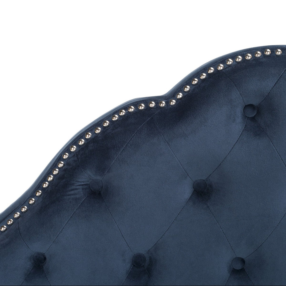 Safavieh Beckham Bed Queen Size - Navy | Beds | Modishstore - 3