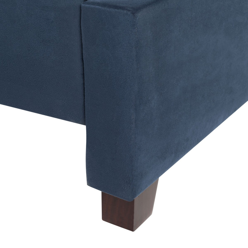Safavieh Beckham Bed Full Size - Navy | Beds | Modishstore - 4
