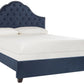 Safavieh Beckham Bed Full Size - Navy | Beds | Modishstore - 2