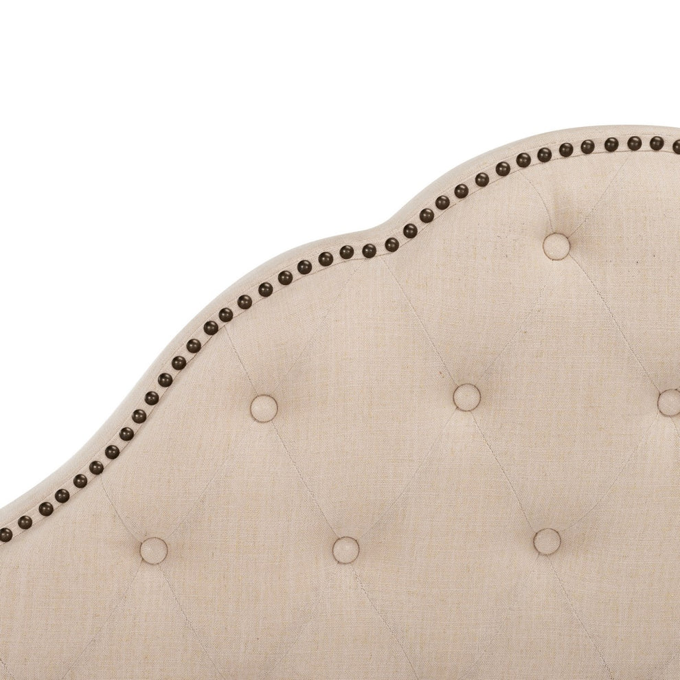 Safavieh Beckham Bed Queen Size - Beige | Beds | Modishstore - 3