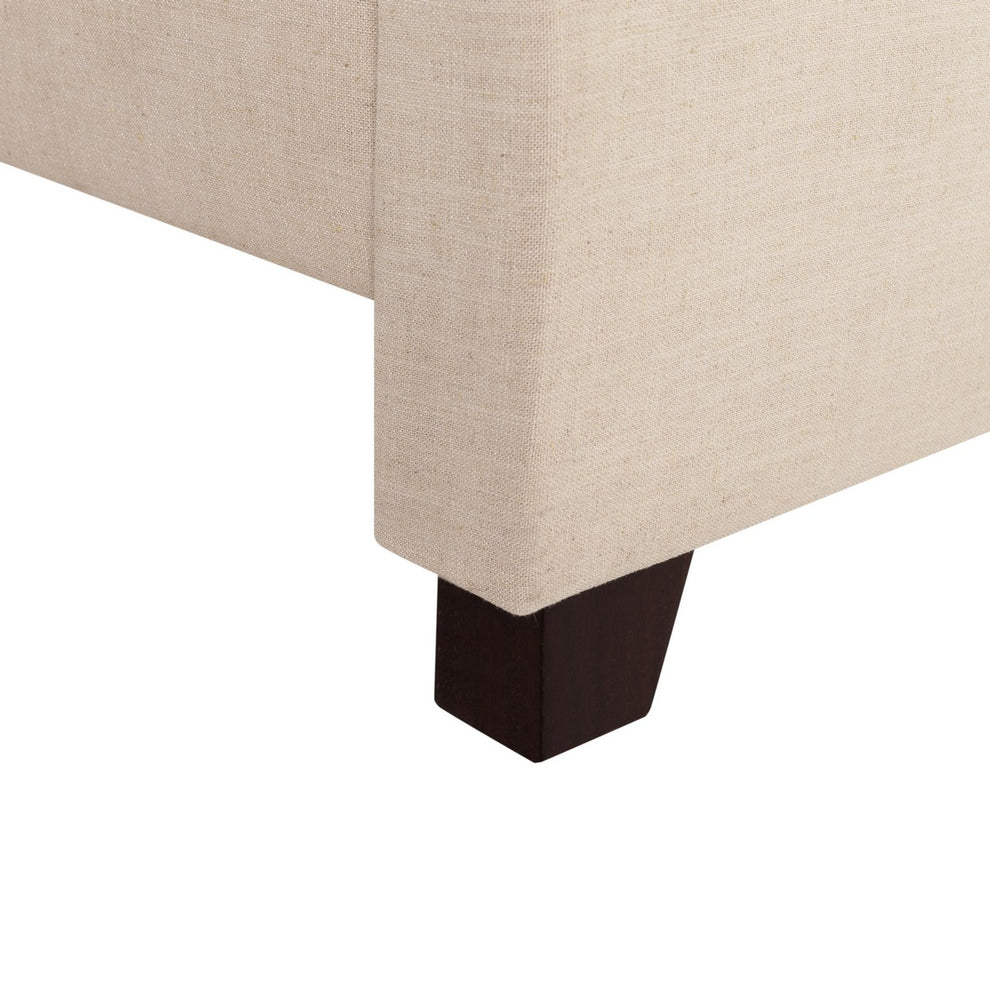 Safavieh Beckham Bed Queen Size - Beige | Beds | Modishstore - 4