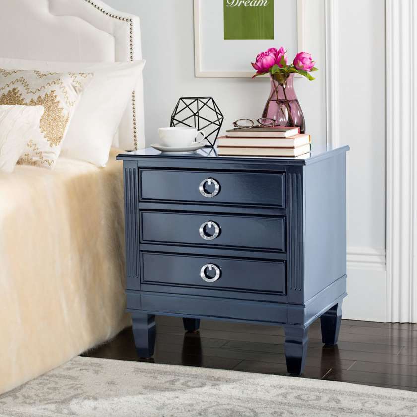Safavieh Kira Three Drawer Night Stand | Nightstands | Modishstore - 8