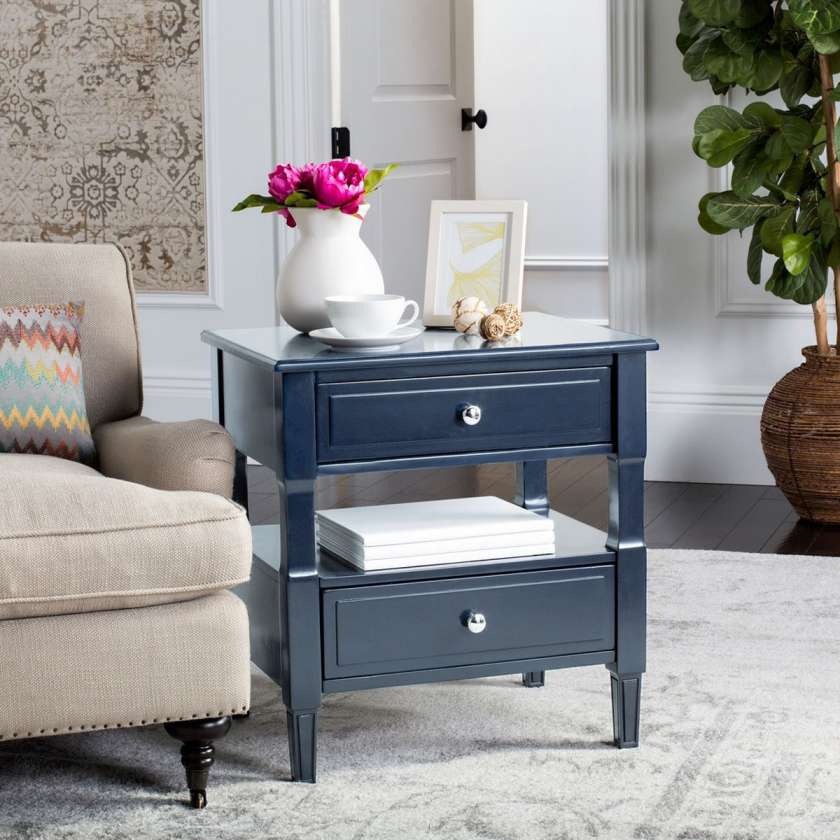 Safavieh Jenson Two Drawer Night Stand | Nightstands | Modishstore - 7
