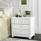 Safavieh Raina Three Drawer Greek Key Night Stand | Nightstands | Modishstore - 7